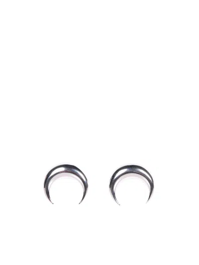 Marine Serre Moon Earring Large In Silver