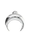 Marine Serre Single Earrings Moon In Silver