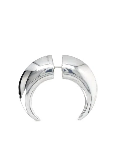Marine Serre Regenerated Chamanic Stud Earring In Silver