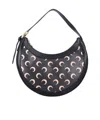 Marine Serre Zipper Shoulder Bag In Black
