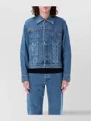 Marine Serre Structured Denim Jacket Featuring Chest Pockets