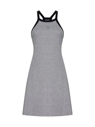 Marine Serre Moon Embroidered Halter In Gray