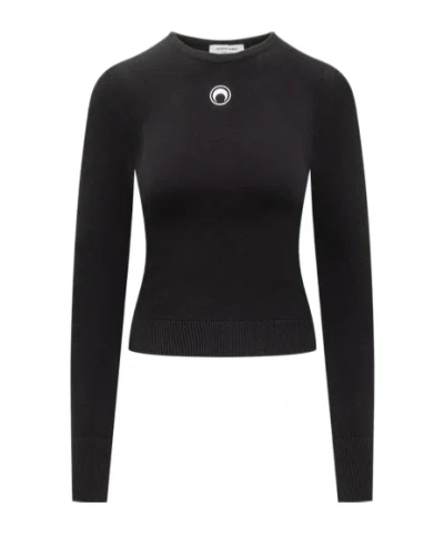 MARINE SERRE MARINE SERRE MOON EMBROIDERED PULLOVER