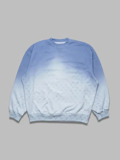 Marine Serre Moon Faded Fleece Oversized Sweatshirt - 100% Cotton Made In Portugal