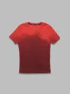 Marine Serre Moon Faded Jersey Baby Fit T-shirt - 88% Pa 12% Ea Made In Portugal In Red