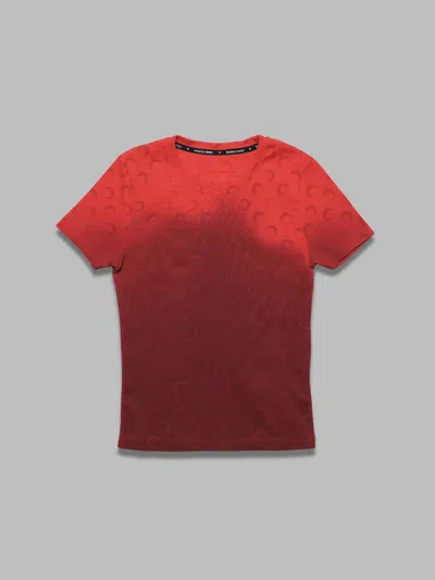 MARINE SERRE MOON FADED JERSEY BABY FIT T-SHIRT - 88% PA 12% EA MADE IN PORTUGAL