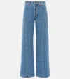 Marine Serre Straight-leg Jeans In Blue