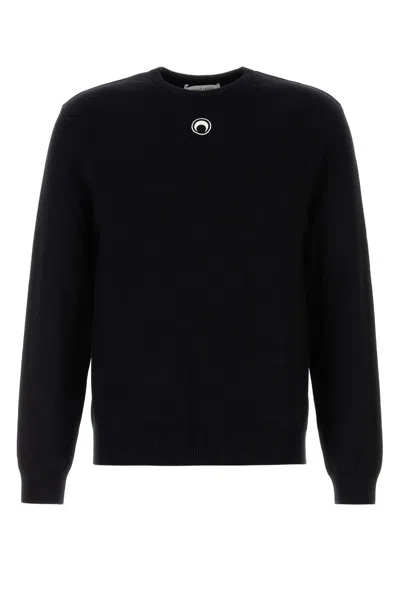 MARINE SERRE MOON JACQUARD CREWNECK SWEATSHIRT