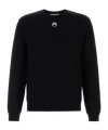Marine Serre 'lune Logo' Crew Neck Sweater In Black