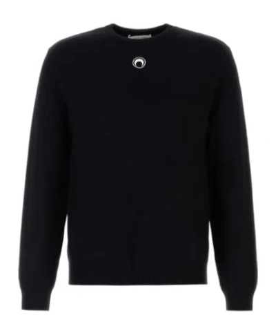 MARINE SERRE MARINE SERRE MOON JACQUARD CREWNECK SWEATSHIRT