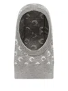 Marine Serre Moon Jacquard Knit Balaclava In Gray