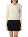 Marine Serre Moon Jacquard Knit Fitted Sweater