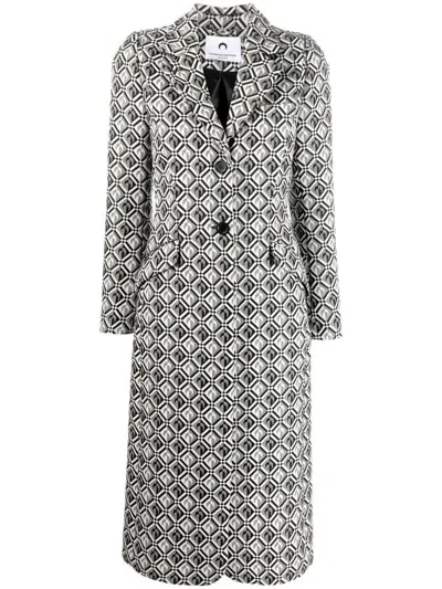 MARINE SERRE MARINE SERRE MOON JACQUARD TAILORED COAT