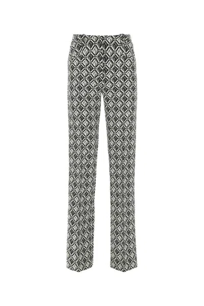MARINE SERRE MARINE SERRE MOON JACQUARD TAILORED TROUSERS