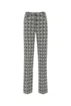 Marine Serre Moon Diamant-print Tailored Trousers In Black