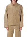 Marine Serre Moon Jacquard Twill Workwear Jacket