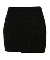 Marine Serre Minigonna Con Effetto Jacquard In Black