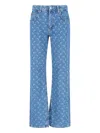 Marine Serre Moon Jeans In Blue