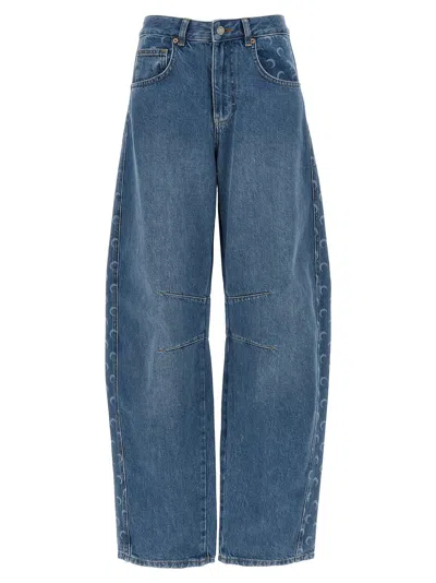 Marine Serre Moon Jeans In Blue