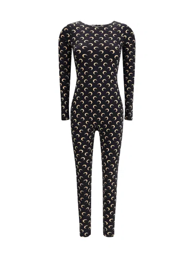 Marine Serre Moon Jumpsuit In Black