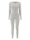 Marine Serre Moon Jumpsuit In White