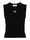 Marine Serre Black Moon Logo Vest In Negro