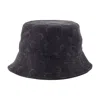 Marine Serre Gray Moon Laser Denim Bucket Hat In Gray