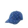 Marine Serre Moon Laser Cap - Cotton - Blue In Blue