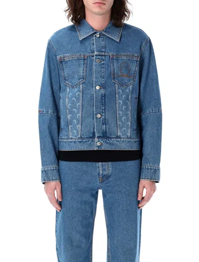 MARINE SERRE MOON LASER DENIM TRUCKER JACKET