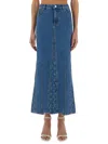 Marine Serre "moon Laser" Long Skirt