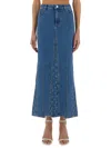 Marine Serre Crescent-moon-print Maxi Skirt