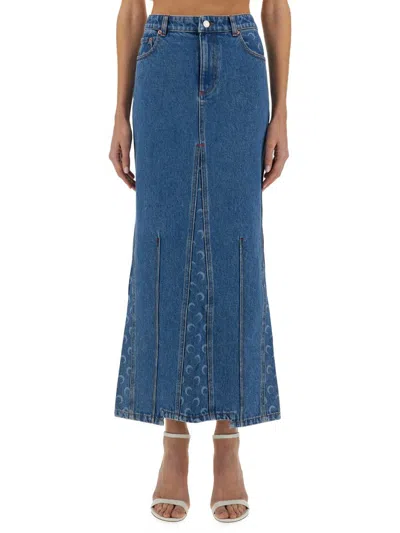 MARINE SERRE MARINE SERRE "MOON LASER" LONG SKIRT
