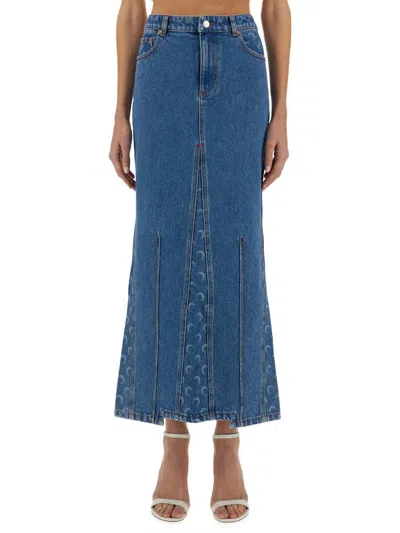 MARINE SERRE MARINE SERRE "MOON LASER" LONG SKIRT