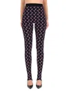 Marine Serre "moon" Leggings In Black