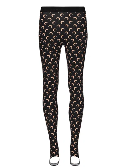Marine Serre Moon Leggings In Black