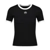 Marine Serre Moon Logo Baby Fit T-shirt In Black