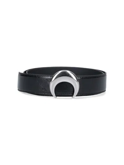 Marine Serre Moon Pin In Black