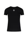 Marine Serre T-shirt  Cotton Logo In Black