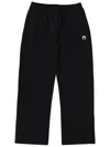 Marine Serre Moon Logo Fleece Sweatpants In Black