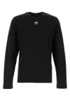 Marine Serre T-shirt In Black Cotton In Black