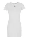 Marine Serre Organic-cotton T-shirt Dress In White