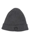 Marine Serre Gray Moon Logo Knit Beanie In Grey
