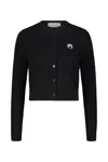 Marine Serre Core Knit Cardigan In Black