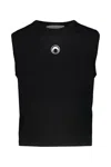 Marine Serre Black Moon Logo Vest In Black