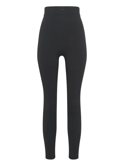 Marine Serre Moon-logo Leggings In Black