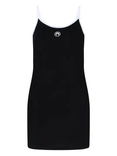 MARINE SERRE "MOON" LOGO MINI DRESS