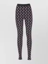 Marine Serre Marine Greenhouses Leggings With Crescent Motif In Multi