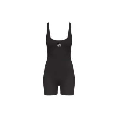 Marine Serre Elegance In Motion Mini Jumpsuit For Women In Black