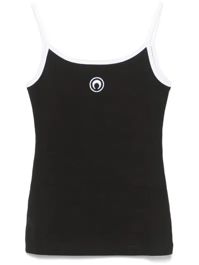 MARINE SERRE MOON LOGO RIBBED TANK TOP
