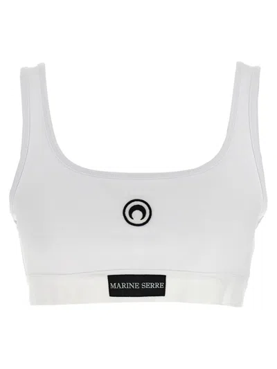 MARINE SERRE MARINE SERRE 'MOON LOGO STRETCHED JERSEY SPORT' BRA